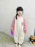 G.DUCKKIDS童裝兒童連體睡衣秋冬季法蘭絨女童家居服嬰兒睡袋中小童寶寶睡袍 粉色玉桂狗睡衣【加絨加厚】 80 尺碼9-12月(建議寶寶75-85cm) 曬單實(shí)拍圖