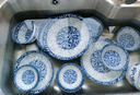 華青格碗碟套裝唐式青花瓷餐具套裝 喬遷新居送禮38頭禮盒裝 曬單實(shí)拍圖