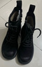 他她（TATA）復古馬丁靴女冬WZQ02DD4 黑色（絨里） 38 曬單實(shí)拍圖