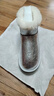 他她（TATA）亮面厚底雪地靴女靴冬季W(wǎng)DX37DD4 銀色 38 曬單實(shí)拍圖