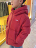 李寧（LI-NING）兒童羽絨服紅色青少年男女大童26冬季新款防潑水加厚鴨絨保暖外套 深殷紅 【三防】絨子含量85% 175 曬單實(shí)拍圖