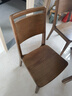 源氏木語(yǔ)實(shí)木餐椅黑胡桃木新中式高靠背椅家用久坐舒服吃飯椅子 (白蠟木胡桃色)0.45m高靠背椅 曬單實(shí)拍圖