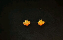 潮宏基蜜糖蜜蜂足金黃金耳釘CNC送女友生日禮物計價(jià) 蜜蜂單只款約0.65g 曬單實(shí)拍圖
