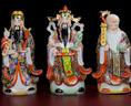 陶瓷福祿壽三星神像家居客廳裝飾財神爺壽星福星佛像喬遷中式擺件 16寸（高40厘米）一套3尊 曬單實(shí)拍圖