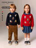 Teenie Weenie小熊童裝25年新款秋冬男女寶寶加絨假兩件衛衣 紅色 120cm 曬單實(shí)拍圖