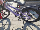 永久（FOREVER）兒童自行車(chē)女學(xué)生6-12歲到18歲山地車(chē)男女小孩變速碟剎青少年大童 粉紫【鋁合金】五刀+后座+LED燈 【22寸丨單速】適合140-170cm 曬單實(shí)拍圖