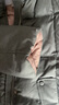 香影【甜甜鴨】撞色連帽羽絨服女2025冬季新款90白鴨絨工裝短外套 淺灰 L 165/88A/110-125斤 曬單實(shí)拍圖