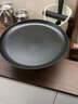 OIMG果盤(pán)水果盤(pán)高腳蛋糕甜品點(diǎn)心零食糖果糕點(diǎn)高級感輕奢現代黑色托盤(pán) 相思木高腳水果盤(pán)（黑色大號） 1層 曬單實(shí)拍圖