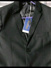 羅蒙（ROMON）西服套裝男士小西裝外套職業(yè)正裝修身休閑伴郎服 黑色4XL 曬單實(shí)拍圖