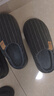 奧康（Aokang）抗菌棉拖鞋男士秋冬季室內居家用保暖防滑防臭毛絨厚底情侶棉拖女 曬單實(shí)拍圖