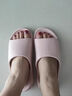 潔麗雅老人防滑拖鞋女士夏季室內家居家中老年浴室洗澡防臭家用涼拖鞋女 粉色 39-40 (標準碼) 曬單實(shí)拍圖