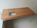 小半家具實(shí)木書(shū)桌小戶(hù)型北歐櫻桃木家用書(shū)桌椅日式電腦學(xué)習寫(xiě)字臺  曬單實(shí)拍圖