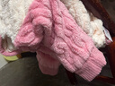 可歆寶貝嬰兒睡袋秋冬季雙層加厚法蘭絨兒童連體睡衣珊瑚絨寶寶防踢被爬服 粉草莓 110碼建議3-4歲（身高105左右） 曬單實(shí)拍圖