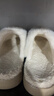 樸西冬季防水可拆卸棉拖鞋女士保暖室內厚底防滑可外穿 卡其色 38-39 曬單實(shí)拍圖