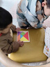 帕昔拼圖小學(xué)生七巧板拼圖一年級教育智力拼圖三至六歲幼稚園磁性玩具 實(shí)木七巧板16*16cm+計數器 曬單實(shí)拍圖
