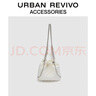 URBAN REVIVO2026春季新款女氣質(zhì)小香風(fēng)菱格雙肩背包UAWB50167+ 米白 曬單實(shí)拍圖