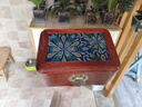 花梨木實(shí)木首飾盒珠寶輕奢高檔盒子國風(fēng)紅木黃金手飾收納新婚禮物 般若花-花梨木實(shí)木首飾盒 曬單實(shí)拍圖