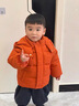 木木屋（mumuwu）童裝兒童棉服冬季男童外套加絨加厚女孩棉衣保暖寶寶棉襖嬰兒冬裝 橘色 100 適合90-100cm年齡3-4歲 曬單實(shí)拍圖
