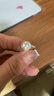 專(zhuān)柜PT950鉑金戒指女款圓包18K金鉆戒結婚求婚戒指節日禮物送女友 輕奢款圓包（鉆1克拉） 開(kāi)口可調節大小 曬單實(shí)拍圖
