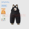 JELLYBABY【7A抗菌遠紅外鎖溫發(fā)熱】冬裝男童羽絨背帶褲嬰幼登山滑雪長(cháng)褲 黑色 110 CM 曬單實(shí)拍圖