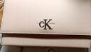 Calvin Klein小眾單肩包禮物荔枝紋包包金屬搭扣鏈條翻蓋CK女包斜挎包DH2806 GTR-牛乳白 OS 曬單實(shí)拍圖