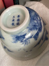 璽翰雅（ROYHOYE）景德鎮陶瓷茶杯手繪青花山水壓手杯中式復古個(gè)人專(zhuān)用高檔主人杯 手繪青花-山水壓手杯B款 曬單實(shí)拍圖