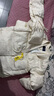 三彩【花影入夢(mèng)】2025冬季新款90白鴨絨羽絨服寬松保暖圍脖C 米白色 S 155/80A  寬松版型  可適當拍小 曬單實(shí)拍圖