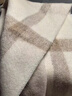 啄木鳥(niǎo)澳洲wool純羊毛圍巾女秋冬2025新款時(shí)尚披肩生日禮物格子圍脖禮盒 米白淺咖條紋 曬單實(shí)拍圖