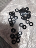固萬(wàn)基（GUWANJI） 8.8級黑色平墊圓形墊圈加大墊片金屬墊圈華司介子加厚平墊片國標 M6*12*1.5（50只） 曬單實(shí)拍圖