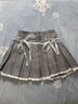沂歆半身裙裙子女冬季2026年新款灰色百褶裙短裙a字裙高腰顯瘦小個(gè)子 【灰色】蕾絲花邊百褶半身裙 M （建議體重約95-105斤） 曬單實(shí)拍圖
