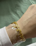 周大福捕夢星爆閃蕾絲星星足金黃金手鏈(工費780)15cm 約7.55g EOF1890 曬單實拍圖