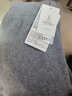 ZXEGI100%純羊毛闊腿褲子女高腰全羊毛休閑褲寬松直筒外穿垂感針織長(cháng)褲 灰色 S 曬單實(shí)拍圖