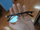 蔡司（ZEISS）鏡片近視眼鏡框男半框防藍光輻射可配帶散光度數眼睛女鈦合金鏡架 簡(jiǎn)約款 黑銀 配colorein鏡片防藍光 無(wú)度數 曬單實(shí)拍圖