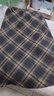 朵世界格紋開(kāi)叉毛呢半身裙女秋冬加厚復古高腰顯瘦a字中長(cháng)款格子包臀裙 咖格-加厚面料 XXL碼(131-145斤選擇) 曬單實(shí)拍圖