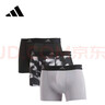 阿迪達斯ADIDAS男士?jì)妊澞信懿竭\動(dòng)防磨腿防磨襠速干平角內褲吸濕透氣內褲 曬單實(shí)拍圖