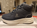 足力健老人鞋冬季棉靴保暖加絨男雪地靴抗寒大棉鞋爸爸鞋 6240K休閑藍42 曬單實(shí)拍圖