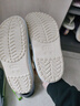 CROCS卡駱馳貝雅卡駱班洞洞鞋|205089 冬日白/彩色-1LI 39(240mm) 曬單實(shí)拍圖