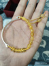 中國黃金（CHINA GOLD）五帝錢(qián)時(shí)尚手鐲女黃水晶足金足銀半鐲紀念日生日禮物送女朋友老婆 【活動(dòng)定制款不支持7天無(wú)理由退換貨】 2.7克 金重約 曬單實(shí)拍圖