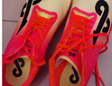 派燃燒釘鞋田徑中短跑男女學(xué)生體考比賽跑跳釘子鞋gts1.0 橙色 41 曬單實(shí)拍圖