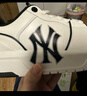 美職棒（MLB）官方學(xué)長(cháng)鞋女鞋子 情侶運動(dòng)鞋小白鞋NY休閑鞋增高板鞋男3ASXCA12N 紐約洋基隊/米白色/拍大半碼 39 (250mm) 曬單實(shí)拍圖