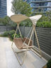 紫葉晚晴秋千戶(hù)外別墅院子雙人搖椅露臺庭院網(wǎng)紅露臺花園室外秋千吊椅 【原木色】電泳漆工藝提高防銹性能 曬單實(shí)拍圖