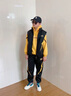 G.DUCKKIDS小黃鴨童裝男童套裝秋冬季兒童衣服男大童馬甲衛衣衛褲保暖三件套 黃色 140 尺碼9~10歲【130-140cm】cm 曬單實(shí)拍圖