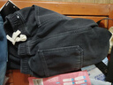 nasawassup牛仔褲男秋冬季2025新款寬松直筒垂感休閑褲男百搭學(xué)生男士牛仔褲 黑灰色（加絨款） 2XL （155-170斤左右） 曬單實(shí)拍圖
