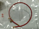 周大福簡(jiǎn)約時(shí)尚配件皮繩手繩 紅繩 21.25cm AX100 曬單實(shí)拍圖