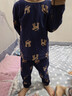 英氏（YEEHOO）兒童秋衣套裝抑菌棉質(zhì)秋季原創(chuàng  )設計打底兒童睡衣男童女童秋衣秋褲 曬單實(shí)拍圖