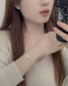 中國珠寶貓咪淡水珍珠手鏈女輕奢高端銀轉運珠手串環(huán)紀念日生日禮物送女友 曬單實(shí)拍圖