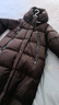 EP雅瑩長(cháng)款鵝絨服女 直筒保暖加厚連帽羽絨服外套 商場(chǎng)同款 咖啡色 S 曬單實(shí)拍圖