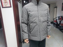 羅蒙（ROMON）羽絨服男款2025冬季輕薄外套休閑立領(lǐng)秋冬款中年爸爸裝 灰色B62605 白鴨絨 2XL 185 【155-170斤】 曬單實(shí)拍圖