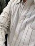 優(yōu)衣庫合作款/男裝女裝牛津紡寬松條紋襯衫/長(cháng)袖襯衣25秋冬480802 31 米色 S /165/84A 曬單實(shí)拍圖