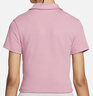 耐克NIKE女短袖T恤 POLO衫 運動(dòng)休閑 簡(jiǎn)約時(shí)尚DV7885-699粉M 曬單實(shí)拍圖